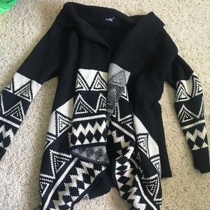 Black and white cardigan